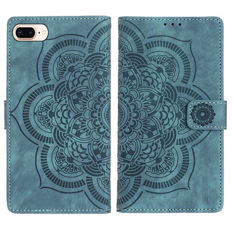 Mandala Embossed Retro Frosted Leather Phone Case