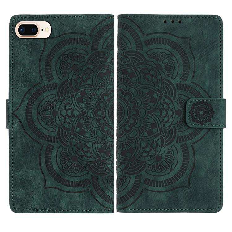 Mandala Embossed Retro Frosted Leather Phone Case