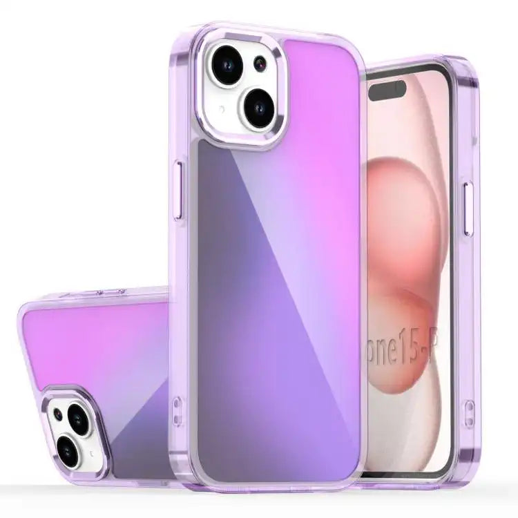 Plating Gradient Discolor Phone Case