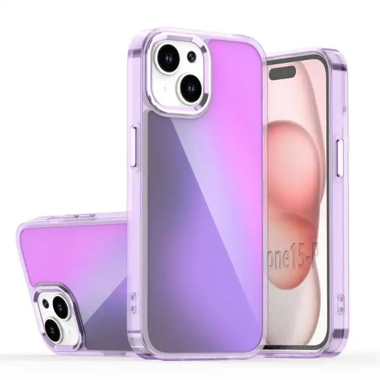 Plating Gradient Discolor Phone Case