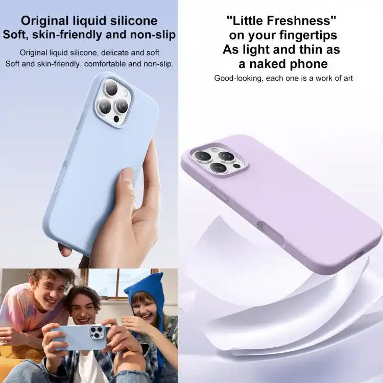 Integrated Button Liquid Silicone Phone Case