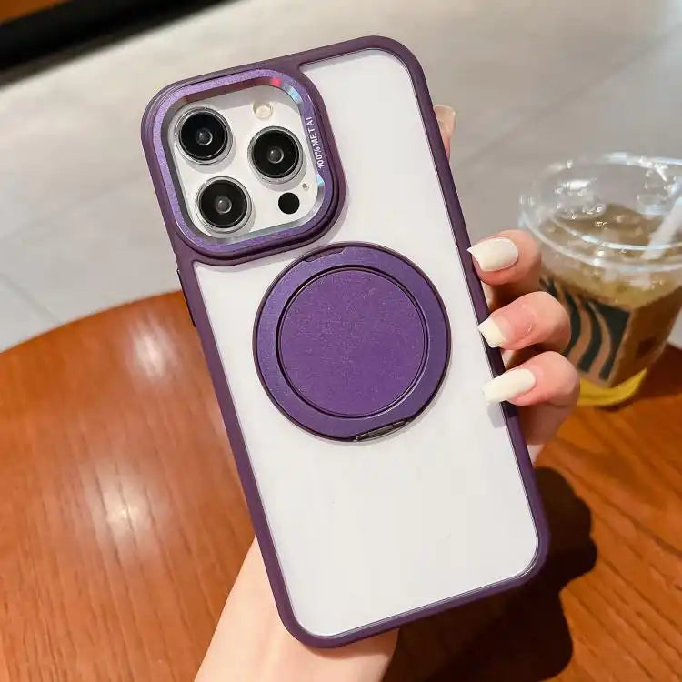 Transparent MagSafe Magnetic Holder Phone Case