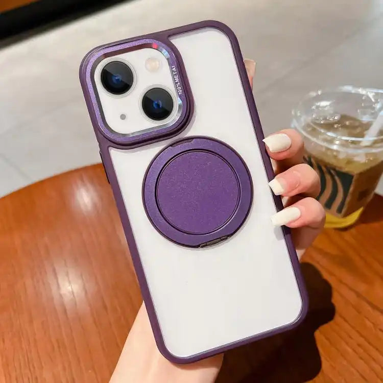 Transparent MagSafe Magnetic Holder Phone Case