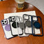 Transparent MagSafe Magnetic Holder Phone Case