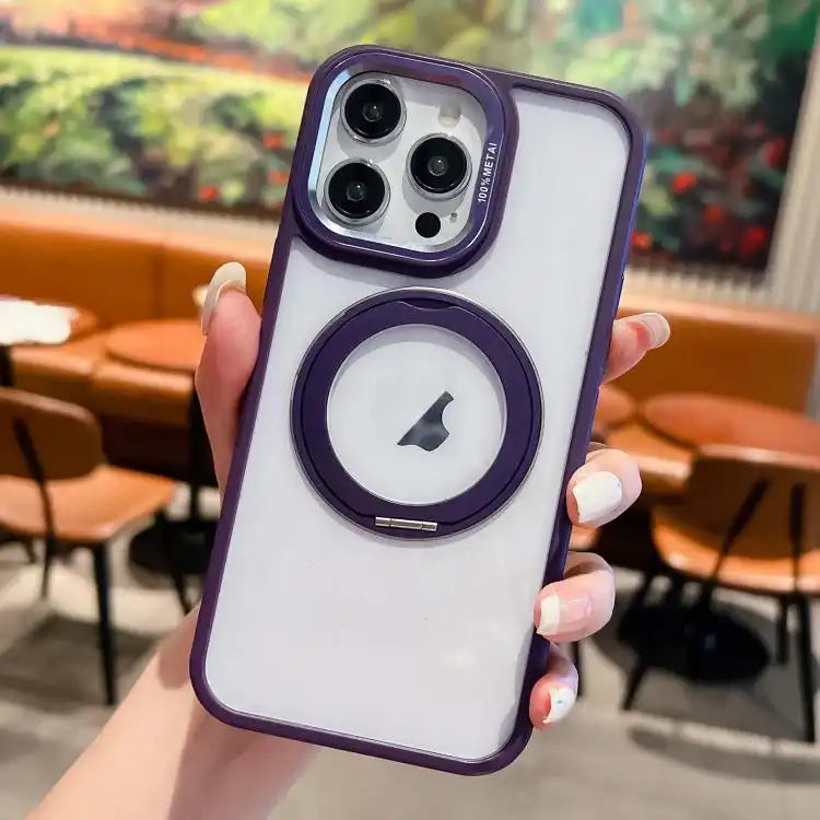Transparent MagSafe Ring Holder Phone Case