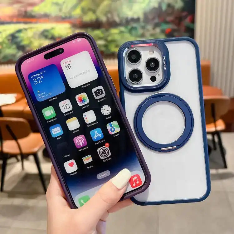 Transparent MagSafe Ring Holder Phone Case