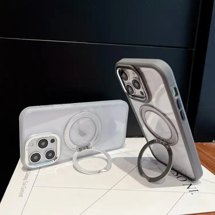 Transparent MagSafe Ring Holder Phone Case