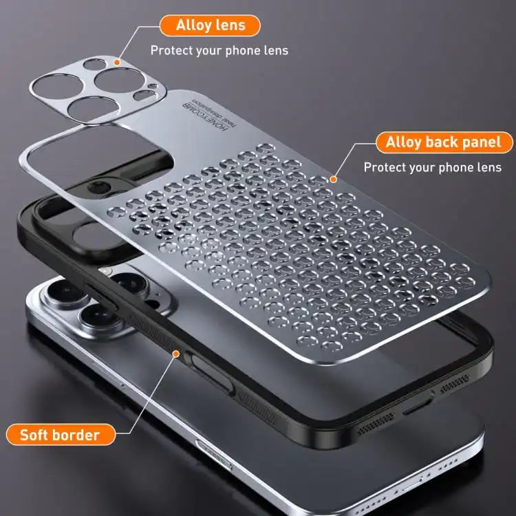 Honeycomb Radiating Alloy Phone Case