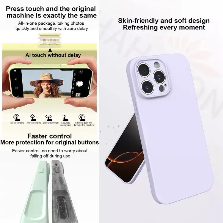 Fine Hole Liquid Silicone Phone Case
