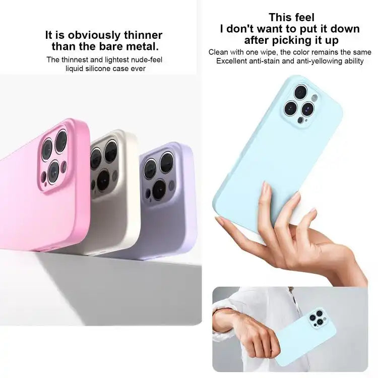 Fine Hole Liquid Silicone Phone Case