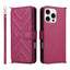 Multifunctional 6-Card Slots Leather Phone Case with Wrist Strap