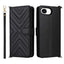 Multifunctional 6-Card Slots Leather Phone Case with Wrist Strap