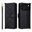 Multifunctional 6-Card Slots Leather Phone Case with Wrist Strap