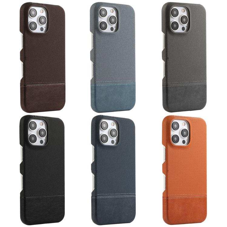 Stitching Cloth MagSafe Magnetic PC Hybrid PU Phone Case