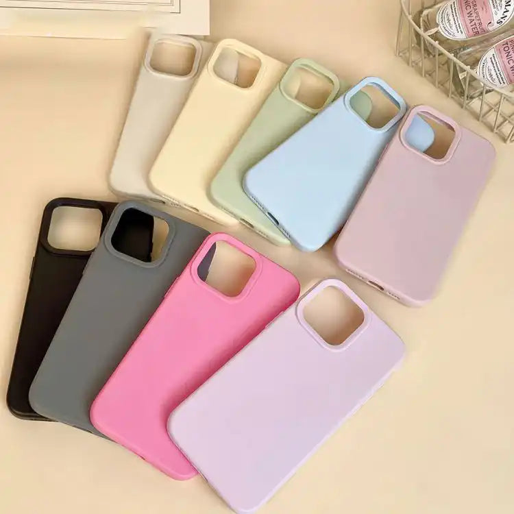 Dopamine Simple Imitation Liquid Silicone Phone Case