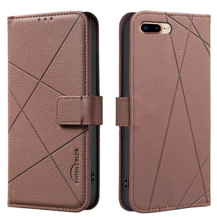 Geometric Pattern RFID Leather Phone Case