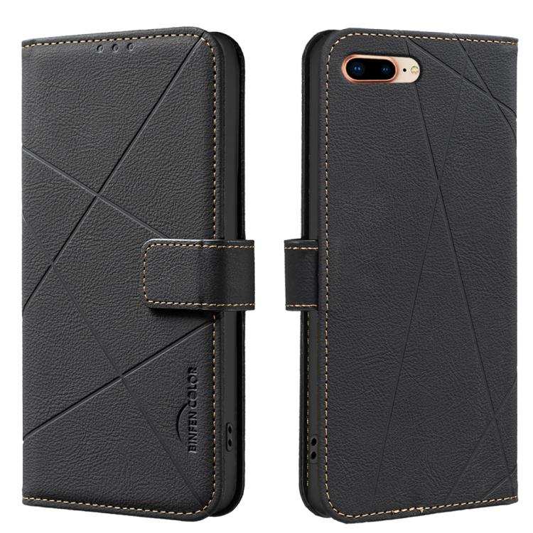 Geometric Pattern RFID Leather Phone Case