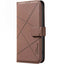Geometric Pattern RFID Leather Phone Case