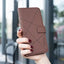 Geometric Pattern RFID Leather Phone Case