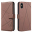 Geometric Pattern RFID Leather Phone Case
