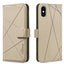 Geometric Pattern RFID Leather Phone Case