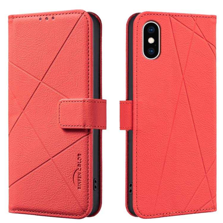 Geometric Pattern RFID Leather Phone Case