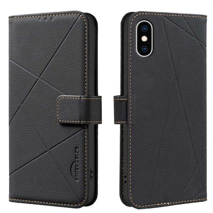 Geometric Pattern RFID Leather Phone Case