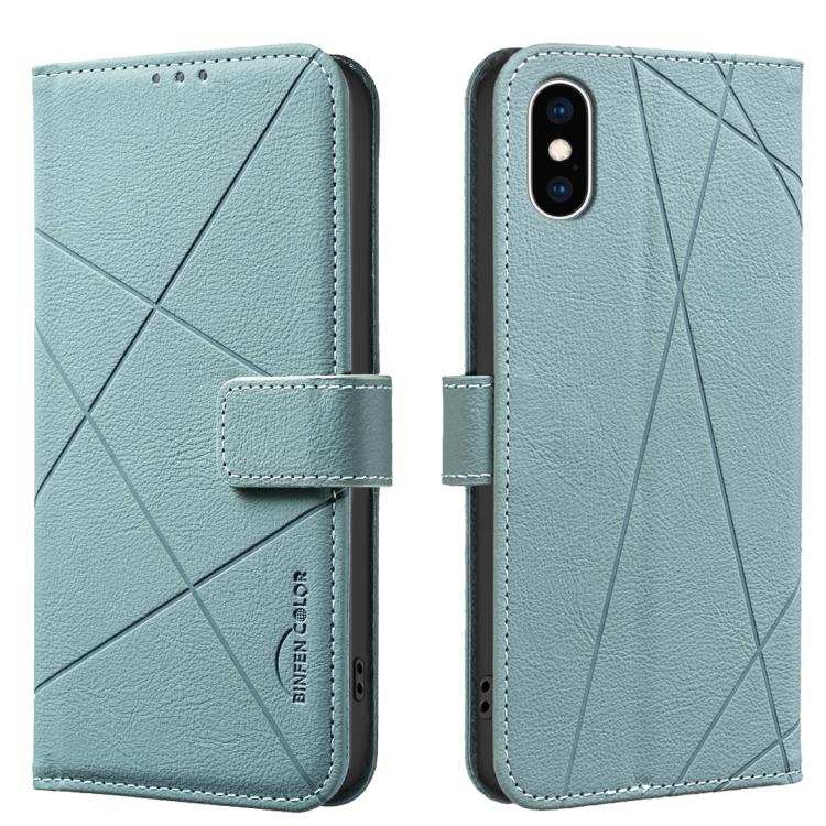 Geometric Pattern RFID Leather Phone Case