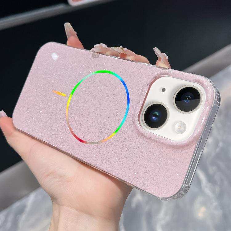 Glitter Powder Plating MagSafe IMD Full Coverage Phone Case