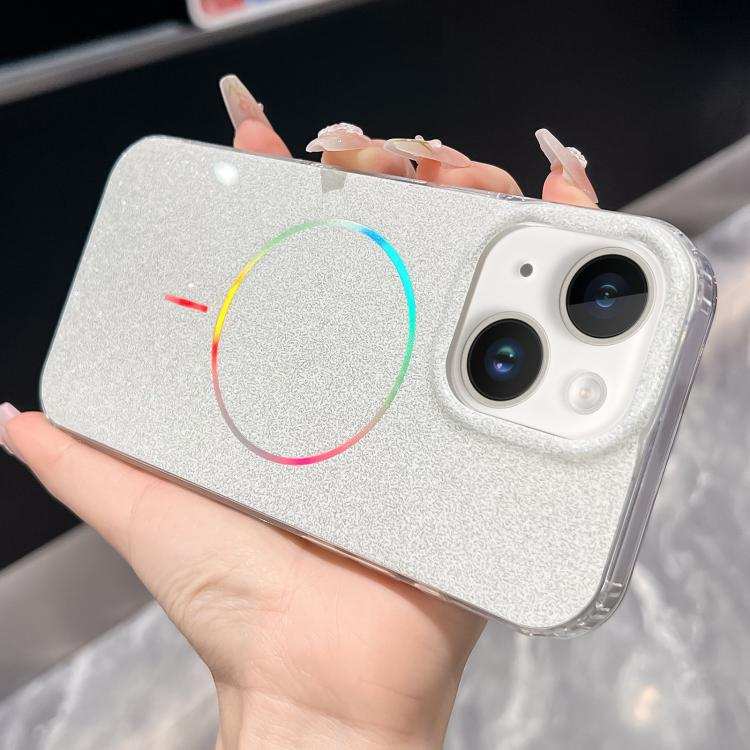 Glitter Powder Plating MagSafe IMD Full Coverage Phone Case