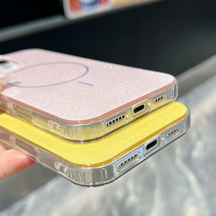 Glitter Powder Plating MagSafe IMD Full Coverage Phone Case