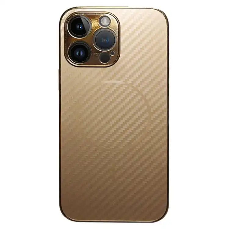 Plating Carbon Fiber MagSafe Full Coverage Phone Case