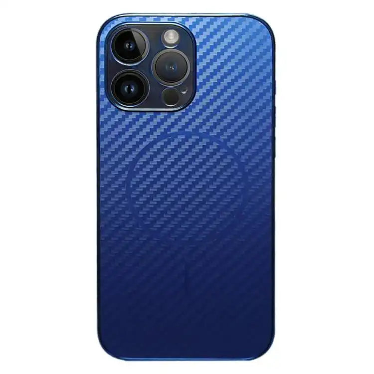 Plating Carbon Fiber MagSafe Full Coverage Phone Case