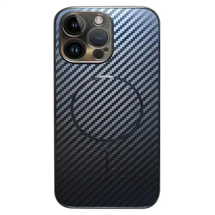 Plating Carbon Fiber MagSafe Full Coverage Phone Case