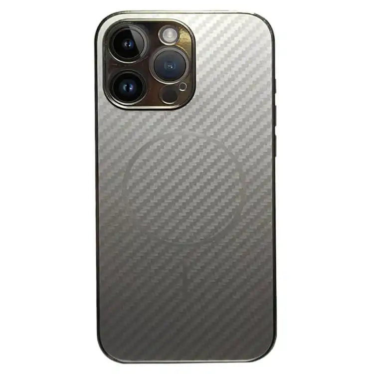 Plating Carbon Fiber MagSafe Full Coverage Phone Case