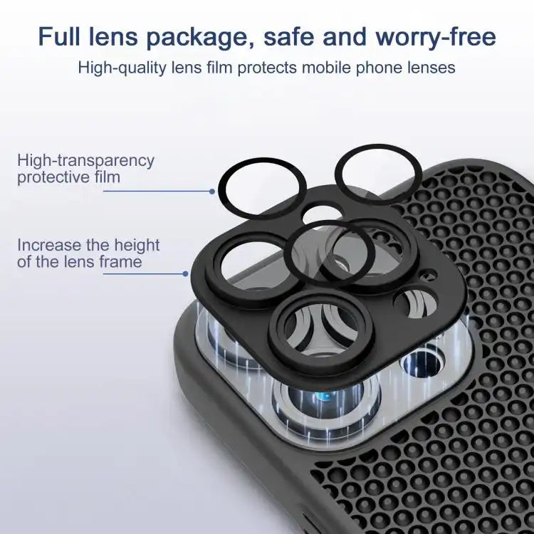 Cooling Skin Feel PC Phone Case with Lens Film