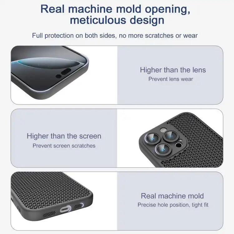 Cooling Skin Feel PC Phone Case with Lens Film