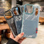 Denim Leather Pocket Design Phone Case