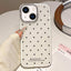 Glitter Powder Dots Pattern Rhinestone Large Hole Phone Case