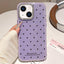 Glitter Powder Dots Pattern Rhinestone Large Hole Phone Case