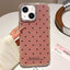 Glitter Powder Dots Pattern Rhinestone Large Hole Phone Case