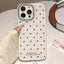 Glitter Powder Dots Pattern Rhinestone Large Hole Phone Case