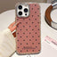 Glitter Powder Dots Pattern Rhinestone Large Hole Phone Case