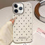 Glitter Powder Dots Pattern Rhinestone Large Hole Phone Case