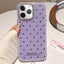 Glitter Powder Dots Pattern Rhinestone Large Hole Phone Case