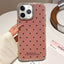 Glitter Powder Dots Pattern Rhinestone Large Hole Phone Case