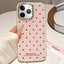 Glitter Powder Dots Pattern Rhinestone Large Hole Phone Case