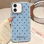 Glitter Powder Dots Pattern Rhinestone Large Hole Phone Case