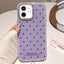 Glitter Powder Dots Pattern Rhinestone Large Hole Phone Case