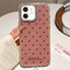 Glitter Powder Dots Pattern Rhinestone Large Hole Phone Case